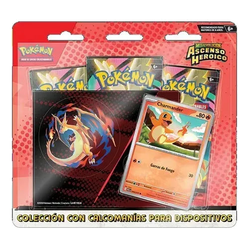 Ascenso Heróico Tech Sticker Collection (Charmander) – Español