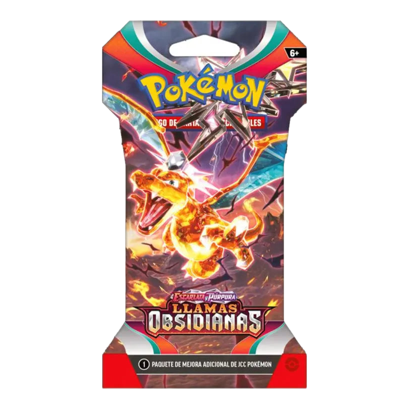 Llamas Obsidianas Sleeved Booster Pack (ESPAÑOL)